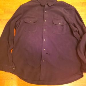 Mens Xl Chaps Fleece Button up